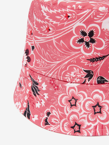 Etro Kids 粉色花卉佩斯利帽子