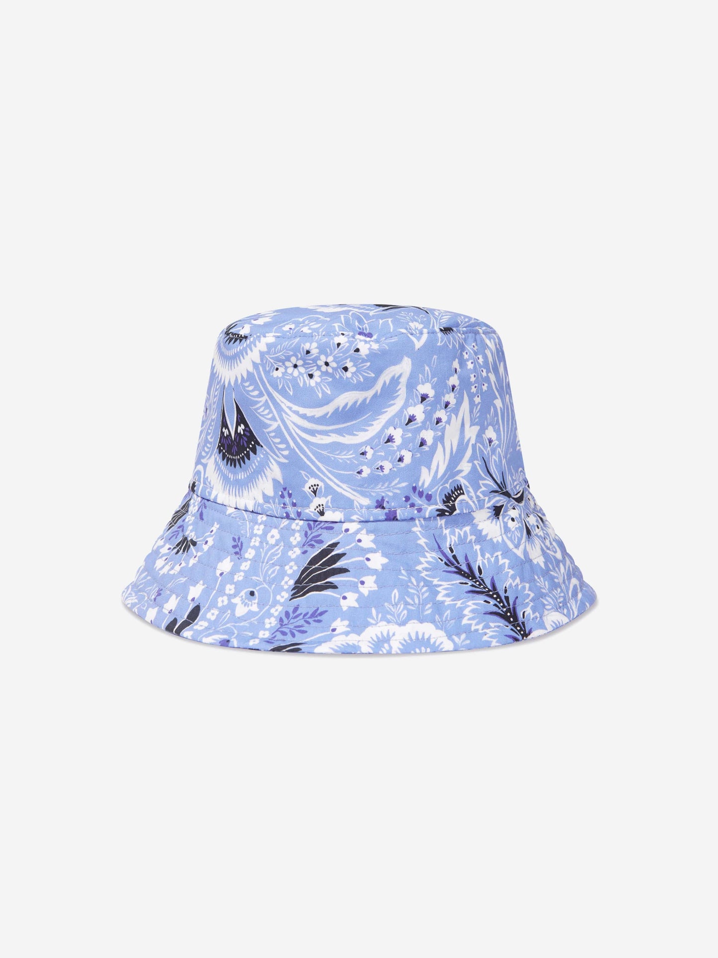 Etro Kids 蓝色花卉佩斯利帽子