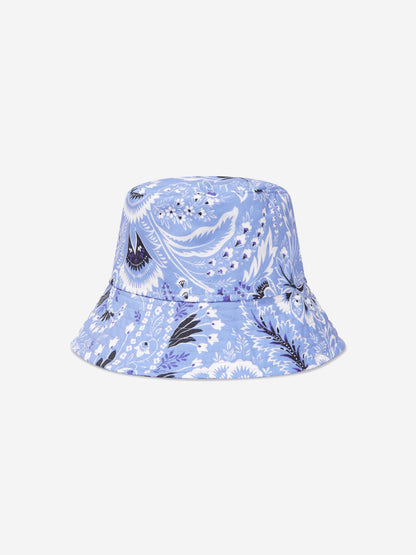 Etro Kids 蓝色花卉佩斯利帽子