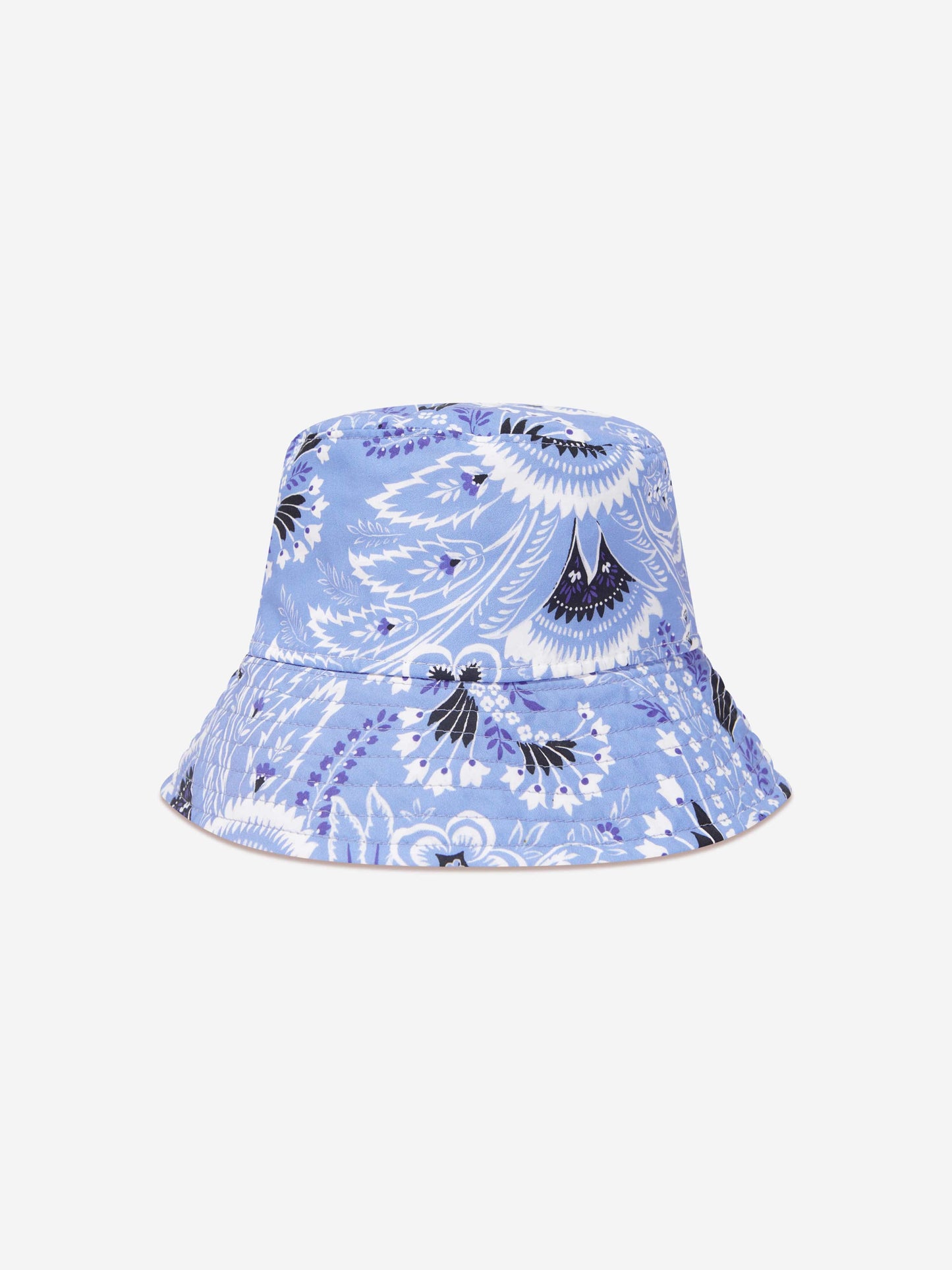 Etro Kids 蓝色花卉佩斯利帽子