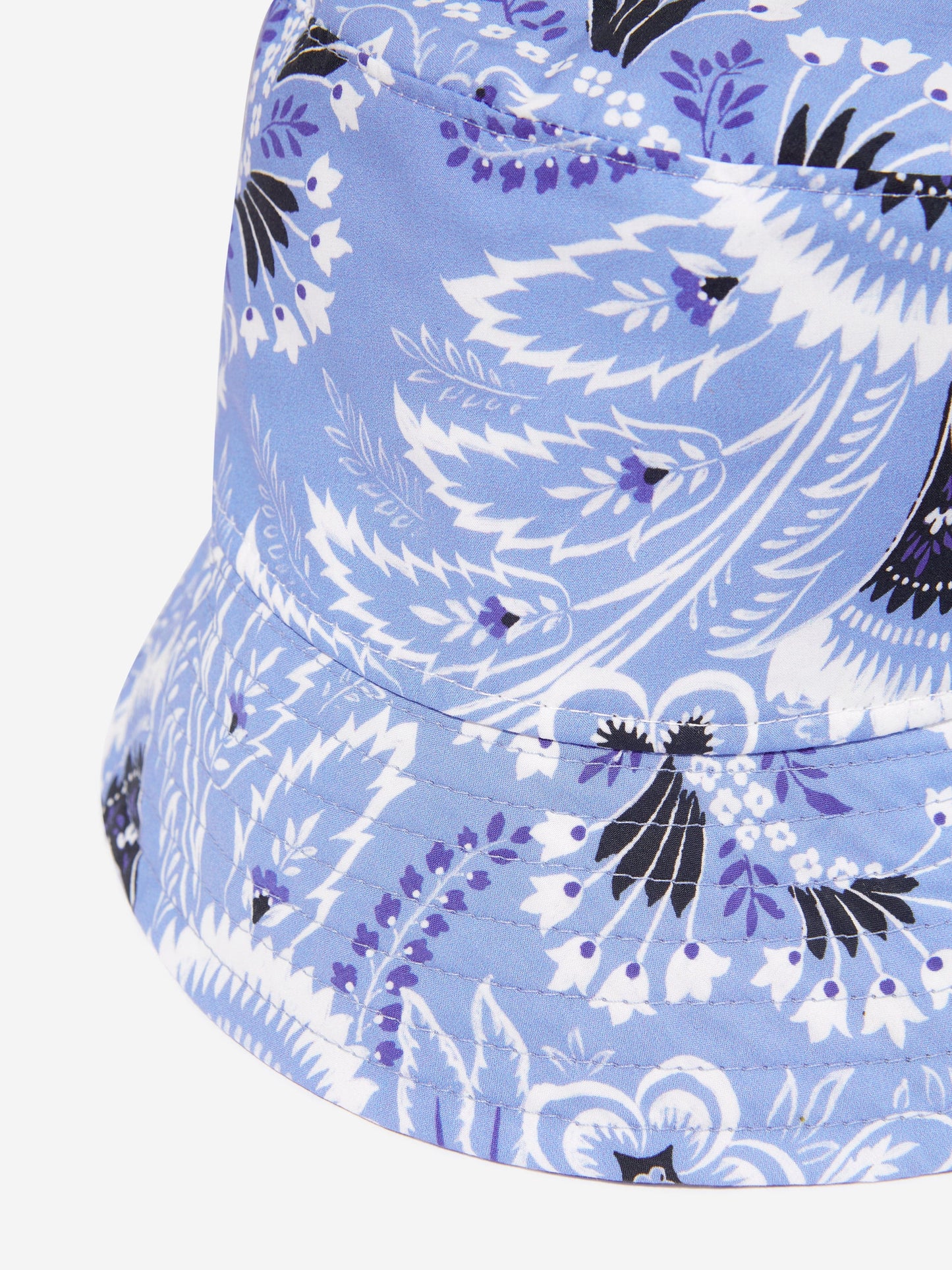 Etro Kids 蓝色花卉佩斯利帽子