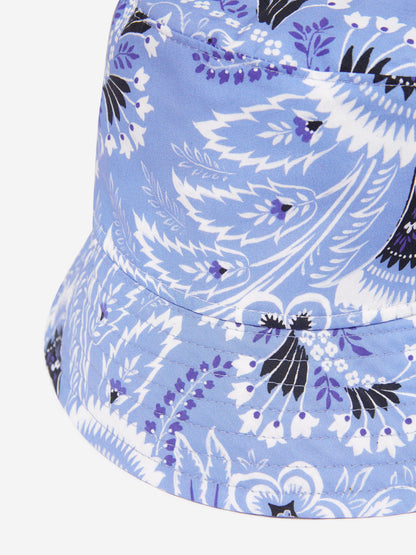 Etro Kids 蓝色花卉佩斯利帽子
