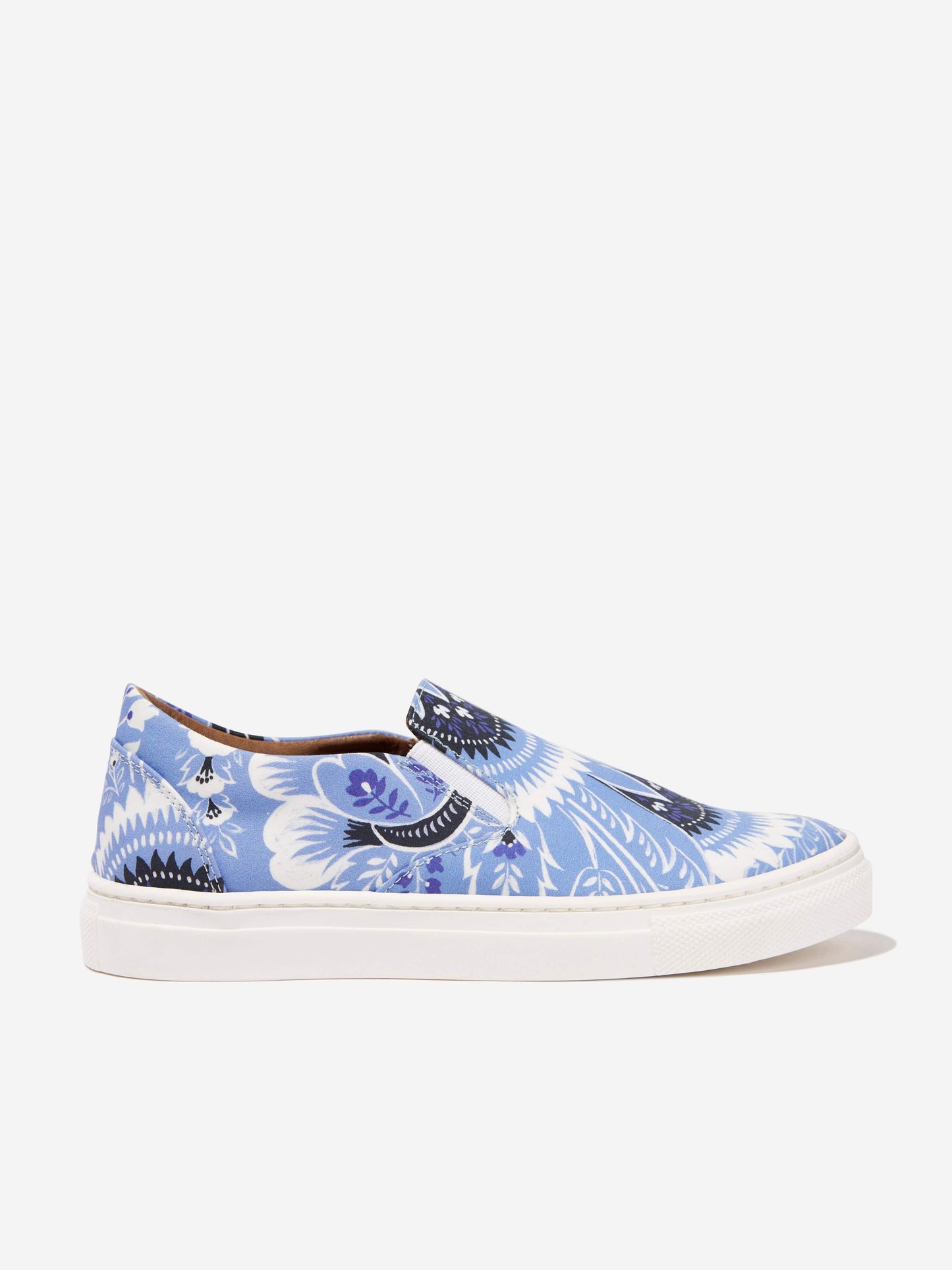 Etro Kids 花卉佩斯利运动鞋（蓝色）