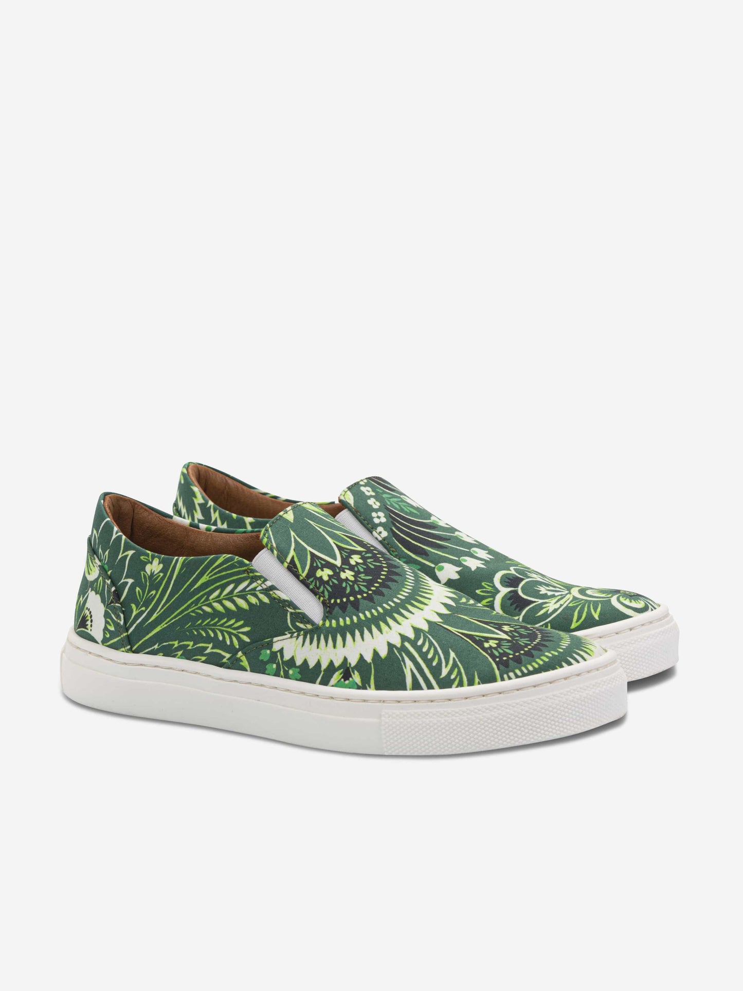 Etro Boys 绿色花卉佩斯利运动鞋