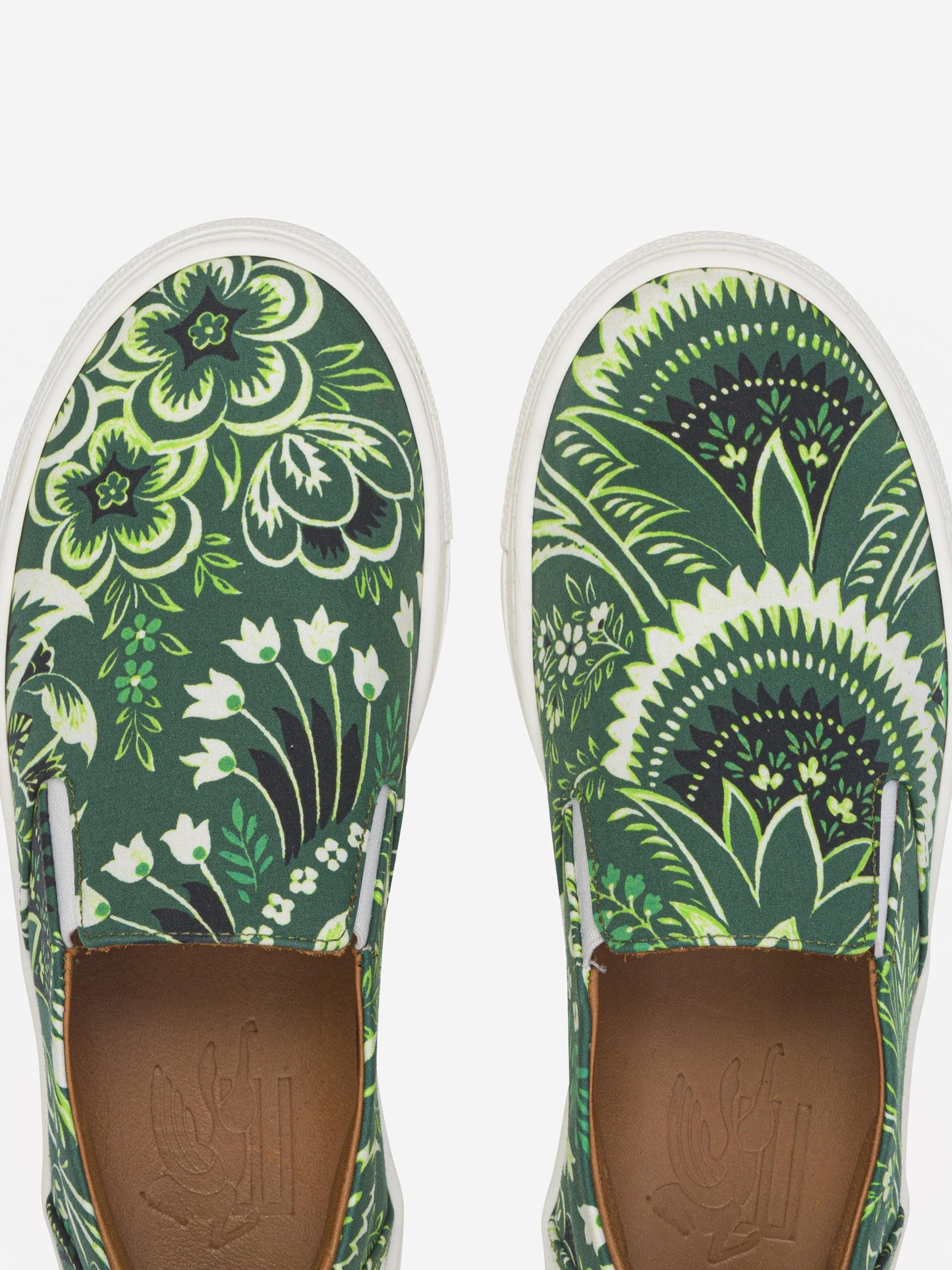 Etro Boys 绿色花卉佩斯利运动鞋