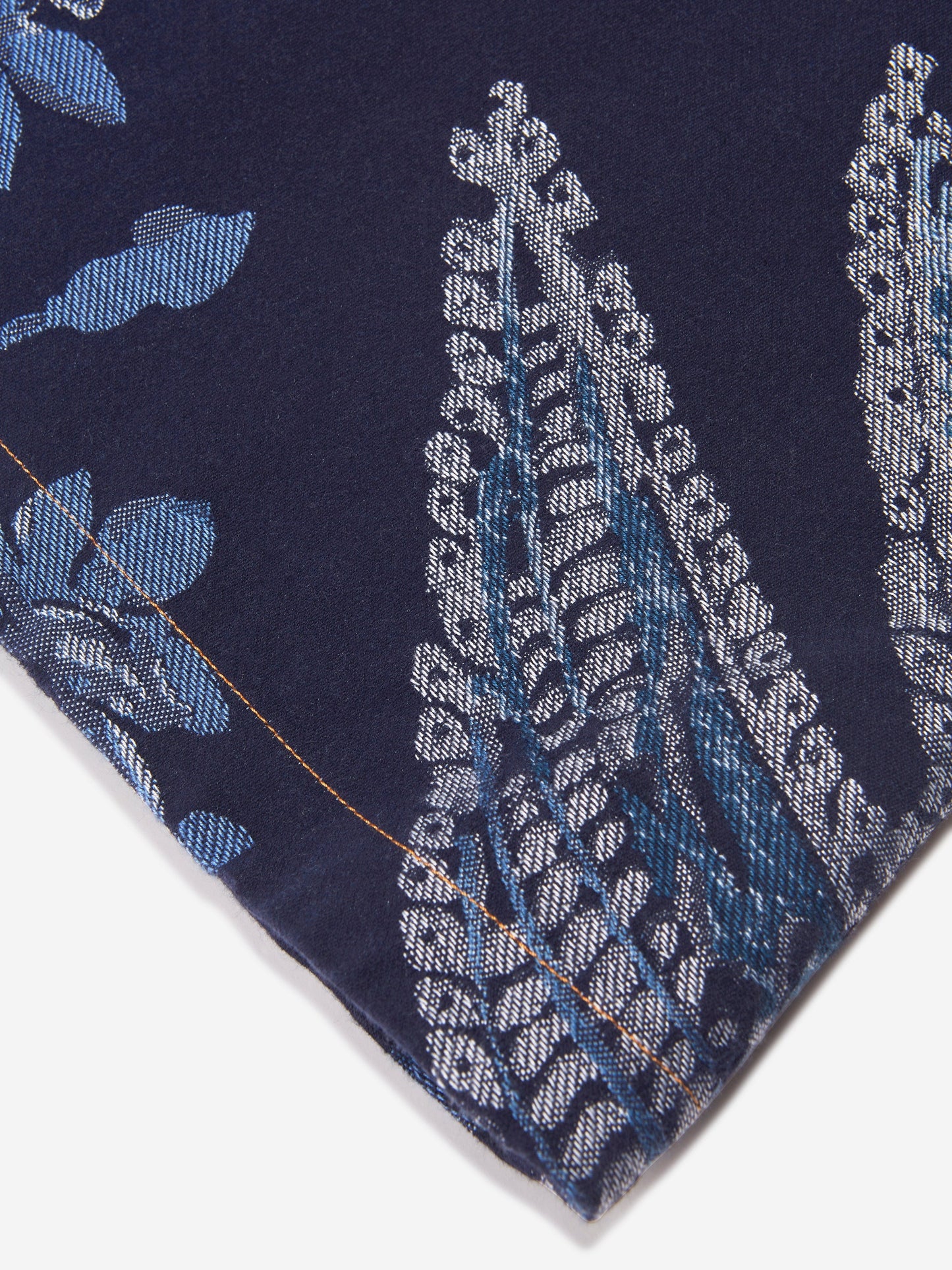 Etro 女童提花花鸟连衣裙（海军蓝）