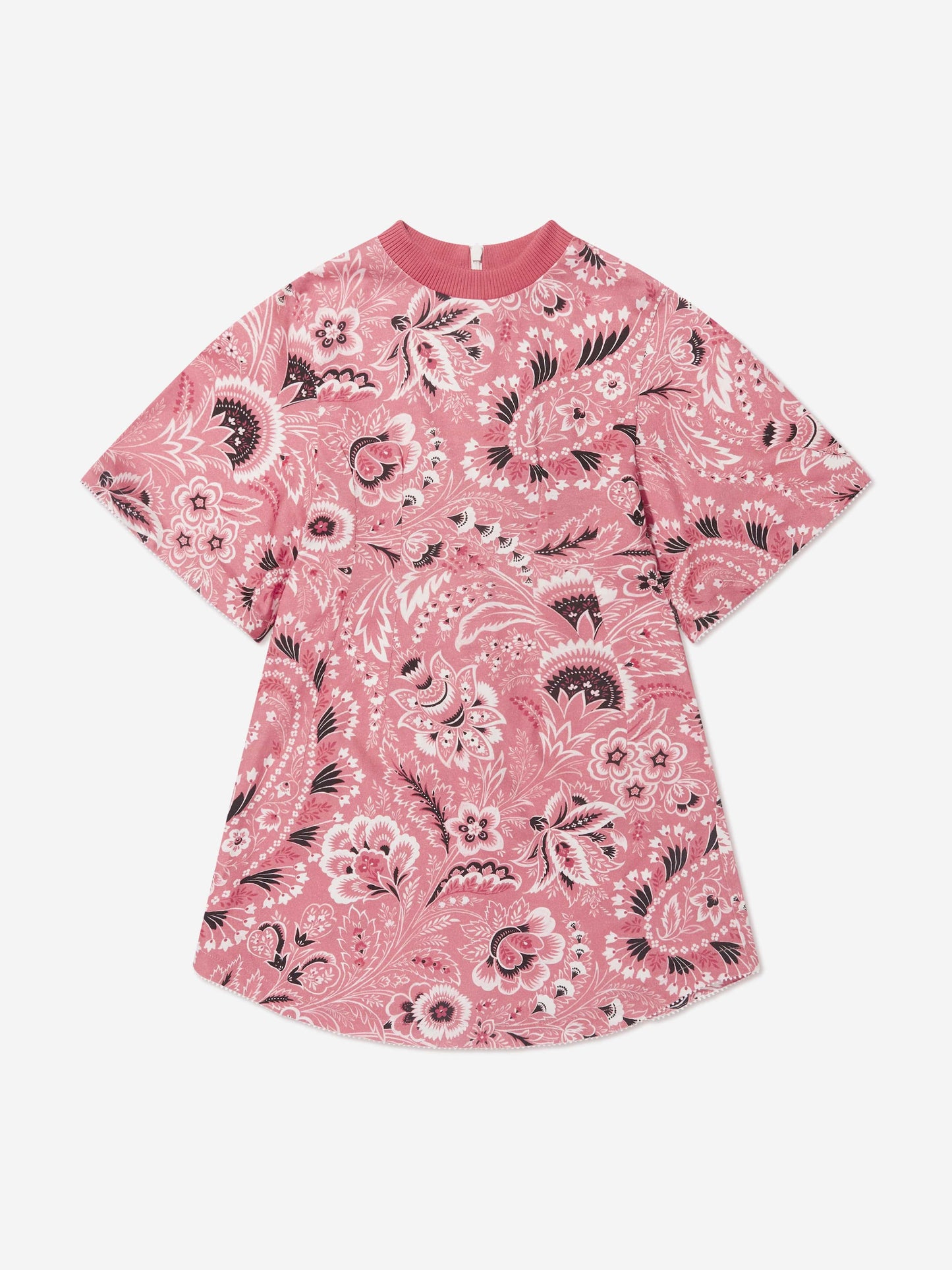 Etro 女童粉色佩斯利花纹连衣裙