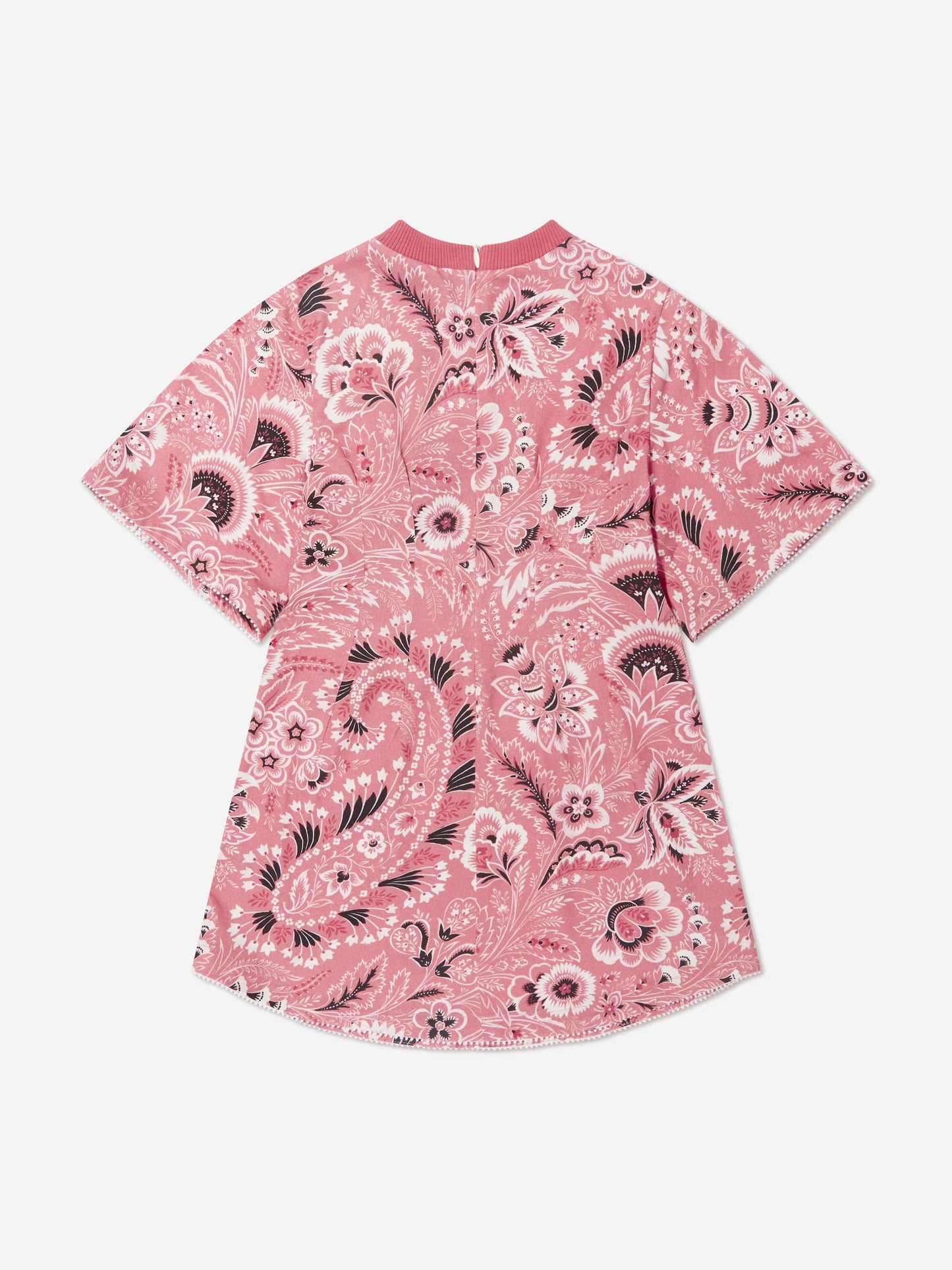Etro 女童粉色佩斯利花纹连衣裙