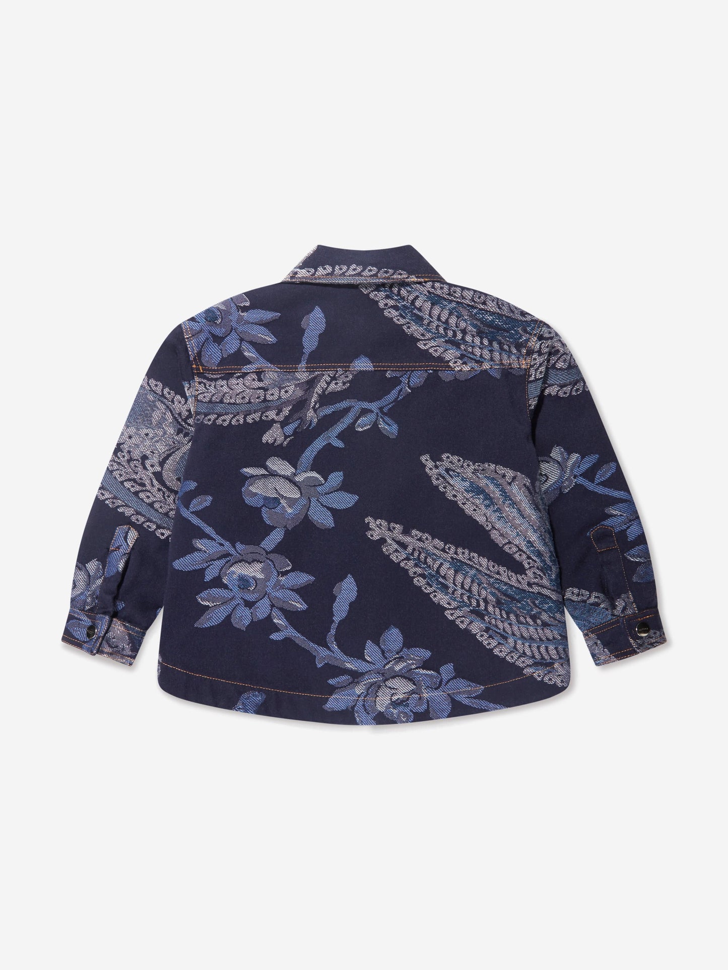 Etro Boys 提花花鸟夹克（海军蓝）