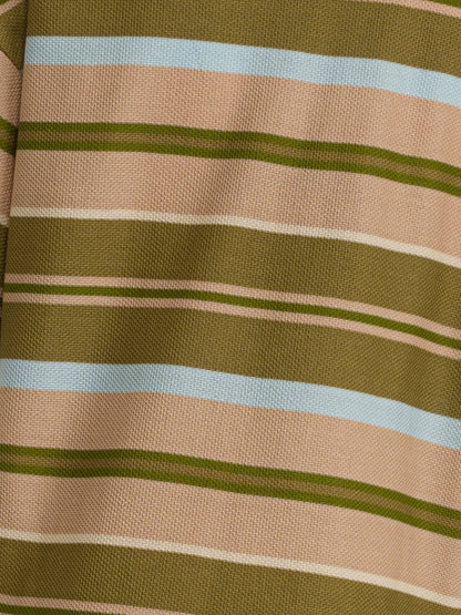 Etro 男童绿色条纹 Polo 衫