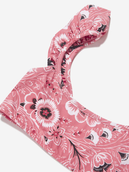 Etro 女童粉色花卉佩斯利比基尼