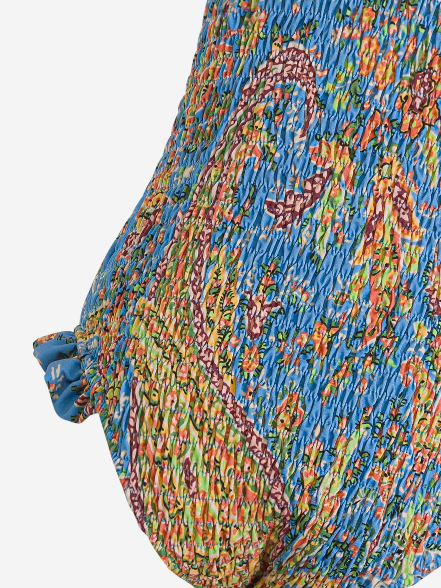 Etro 女童蓝色花卉佩斯利泳衣