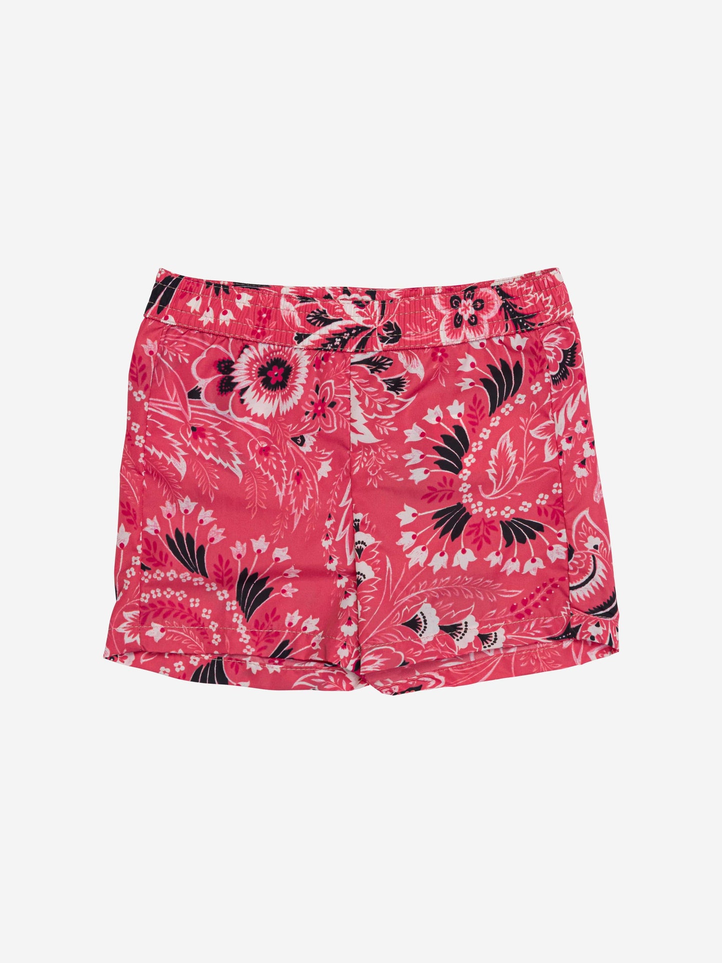 Etro 男童粉色花卉佩斯利泳裤