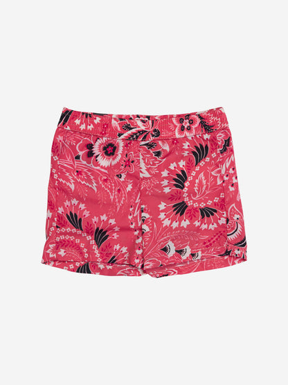 Etro 男童粉色花卉佩斯利泳裤
