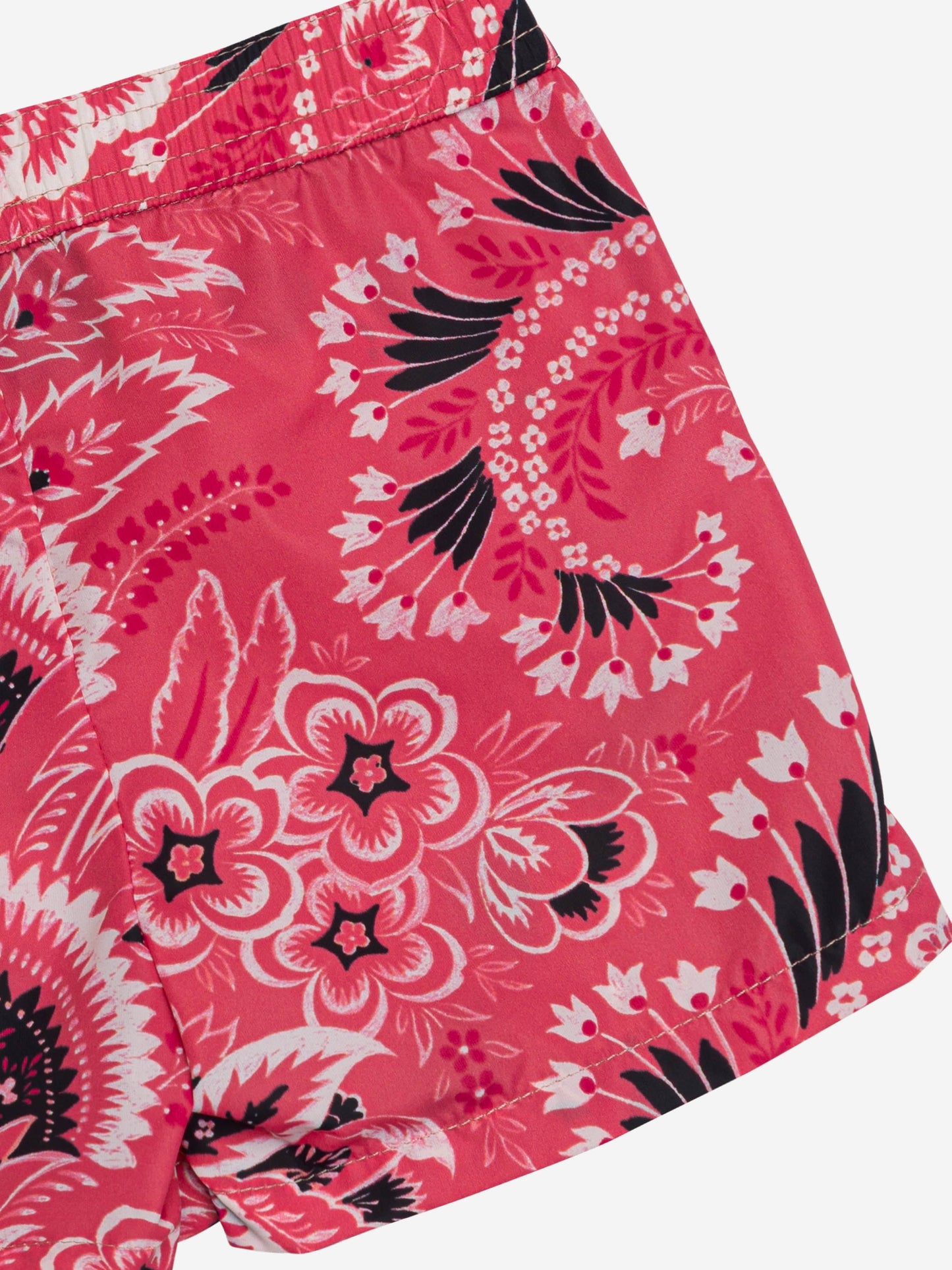 Etro 男童粉色花卉佩斯利泳裤