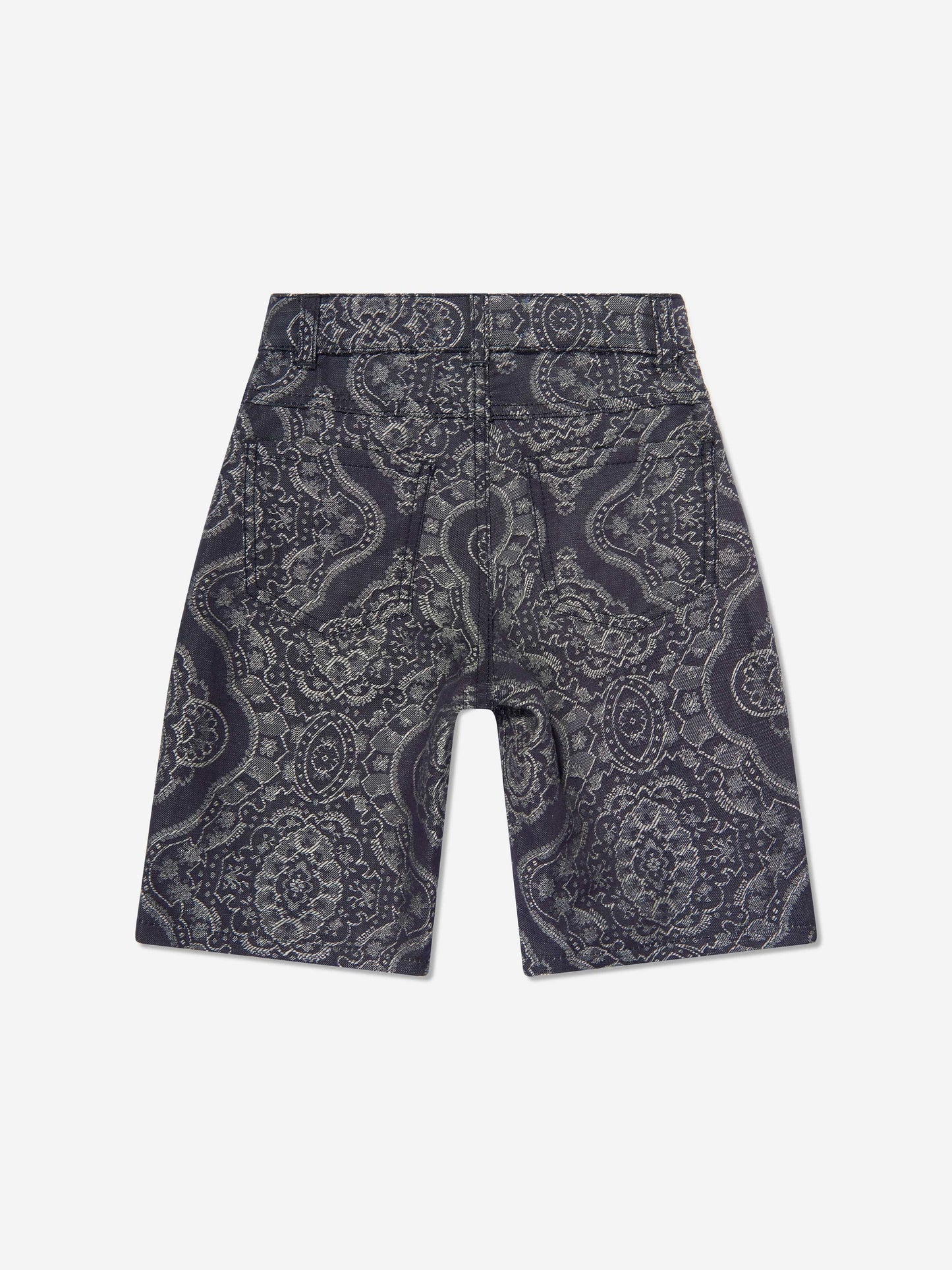 Boys Jacquard Shorts in Navy