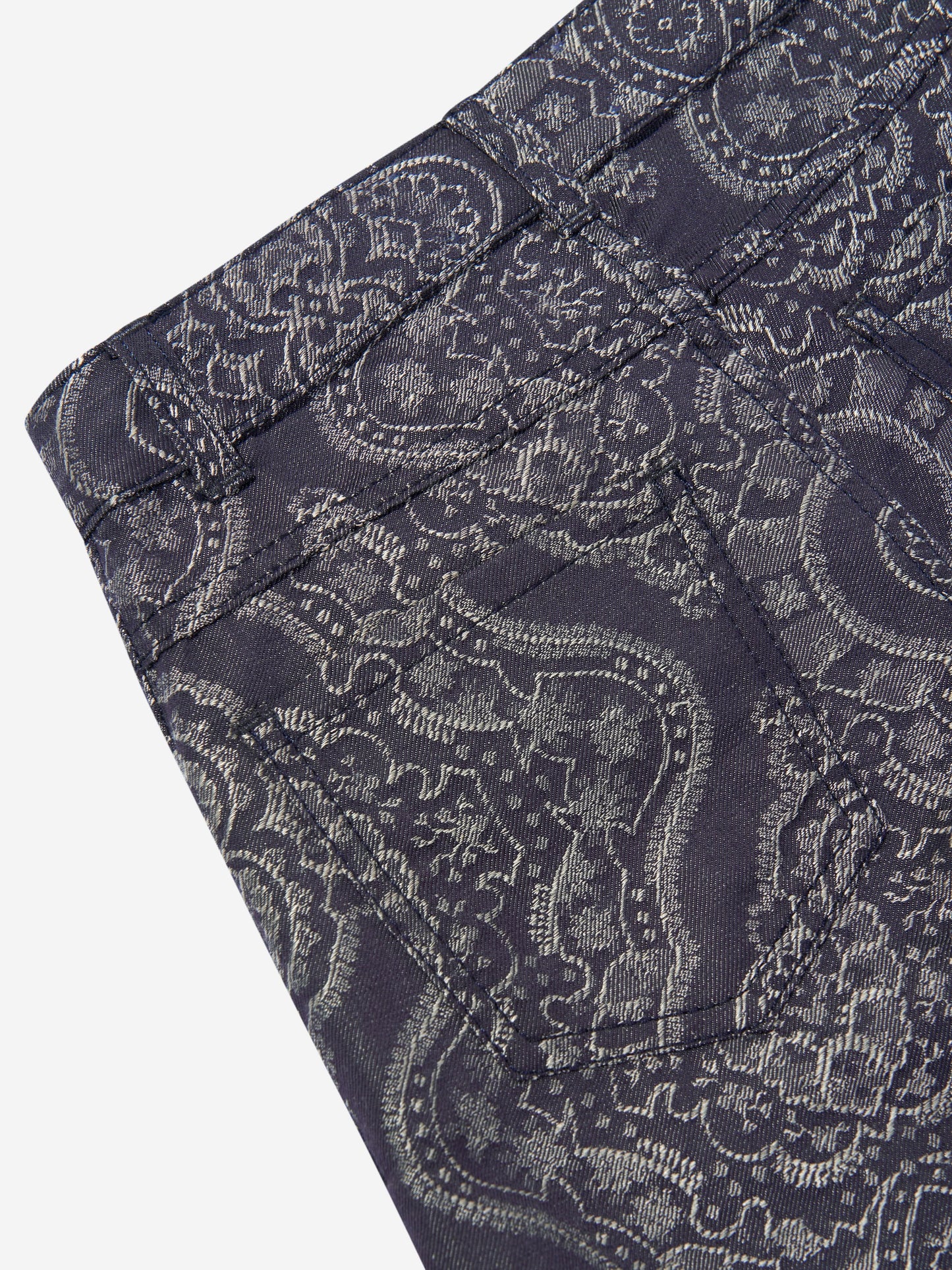 Boys Jacquard Shorts in Navy