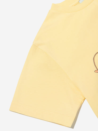 Girls Floral T-Shirt in Yellow