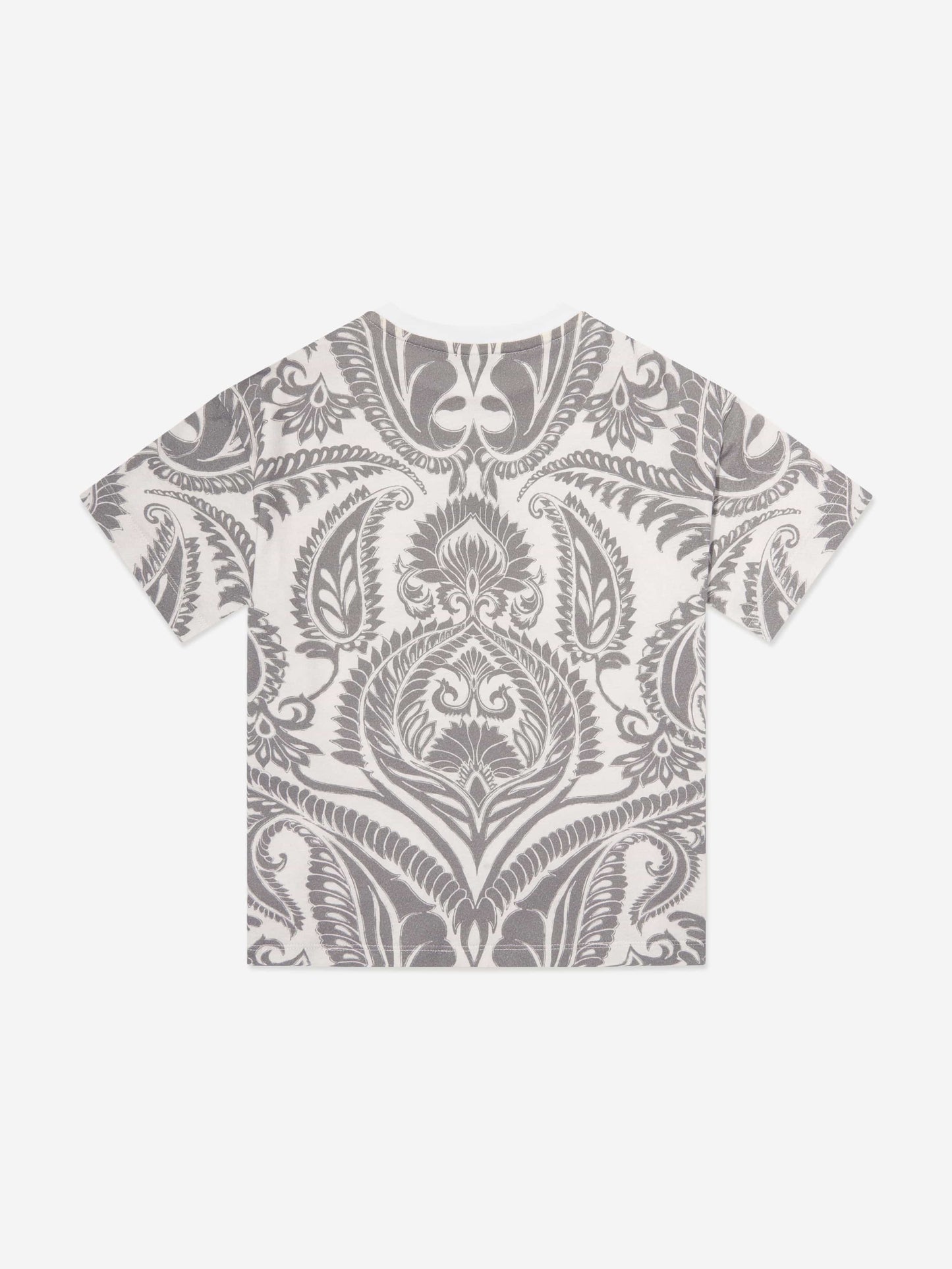 Boys Paisley Print Logo T-Shirt in Multicolour