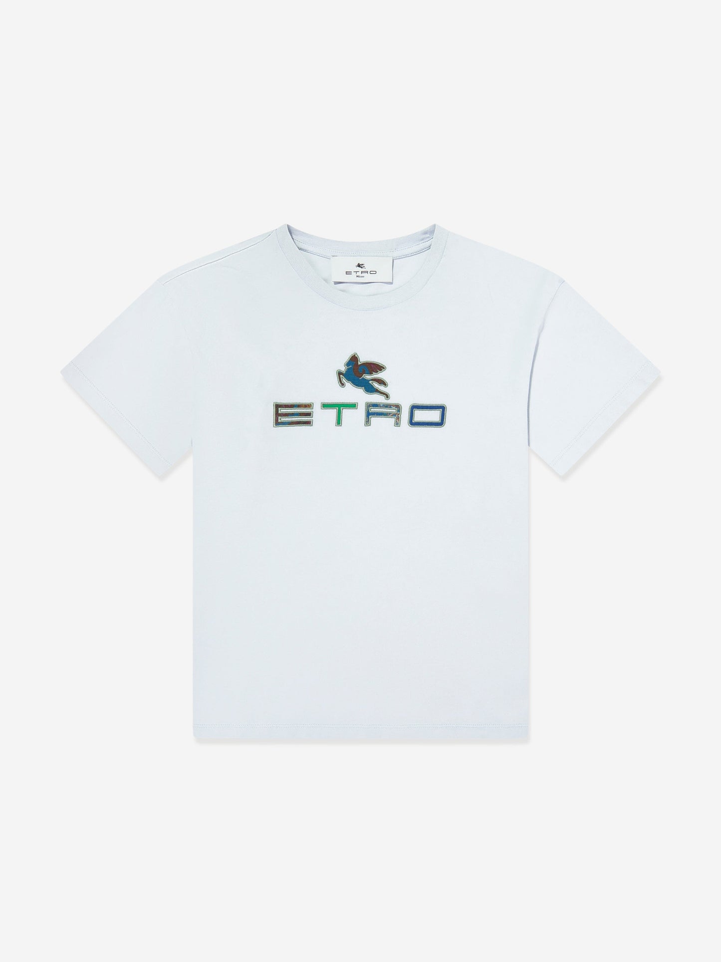 Kids Logo Print T-Shirt in Blue