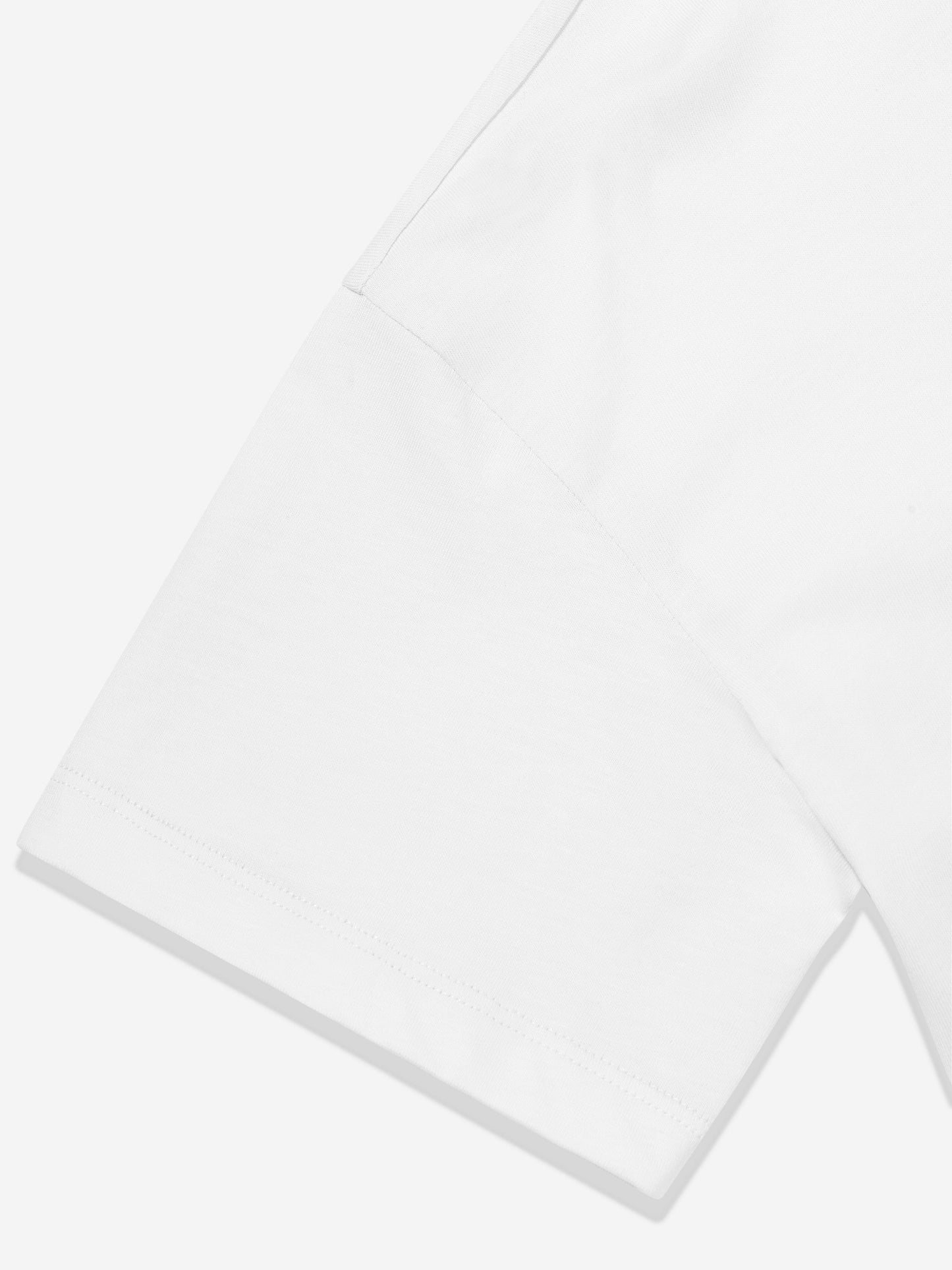 Boys Logo Print T-Shirt in Ivory