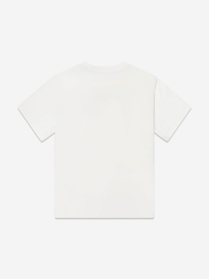 Boys Striped Pattern T-Shirt in Ivory