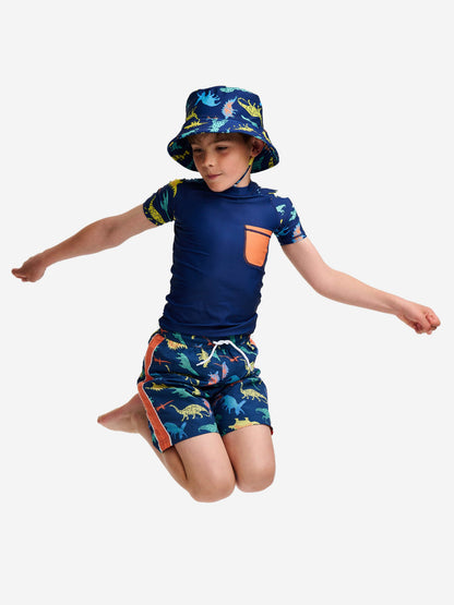 Soli Swim 男童防晒泳衣（UPF50+）海军蓝
