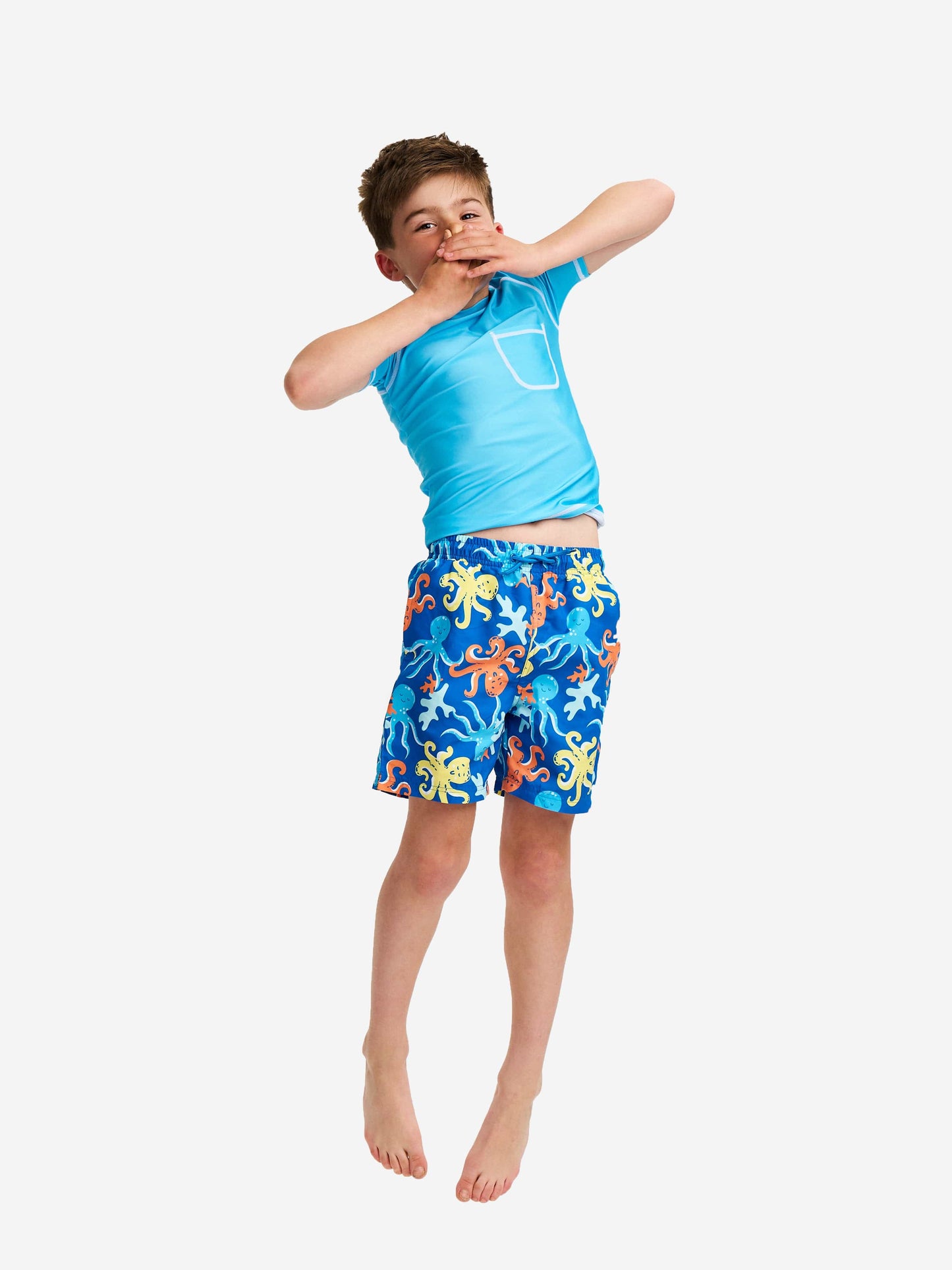 Soli Swim 男童防晒泳衣（UPF50+）蓝色