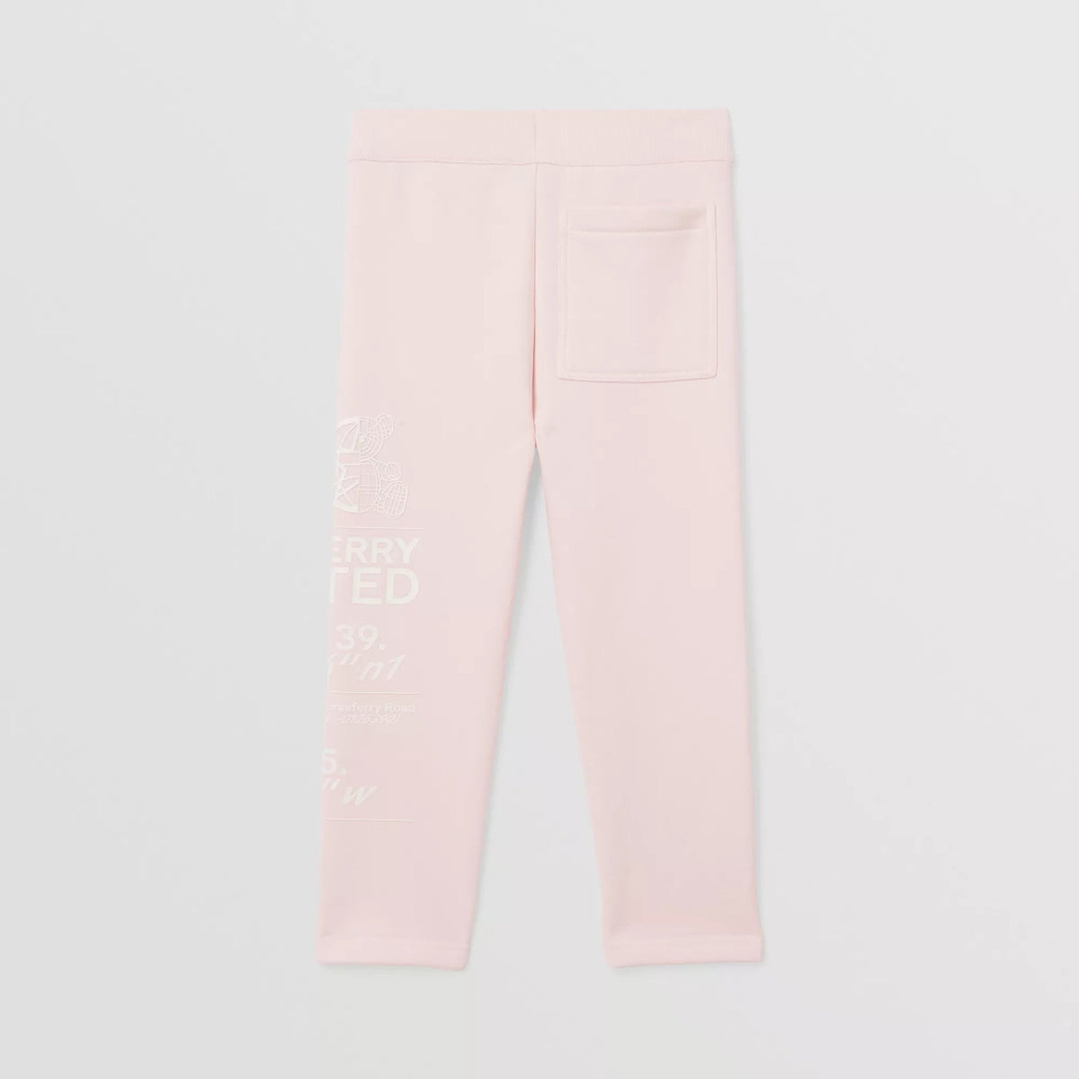 女童粉色Logo棉长裤