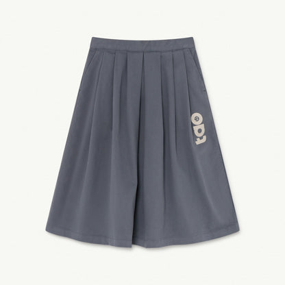 女童灰色Logo棉短裙