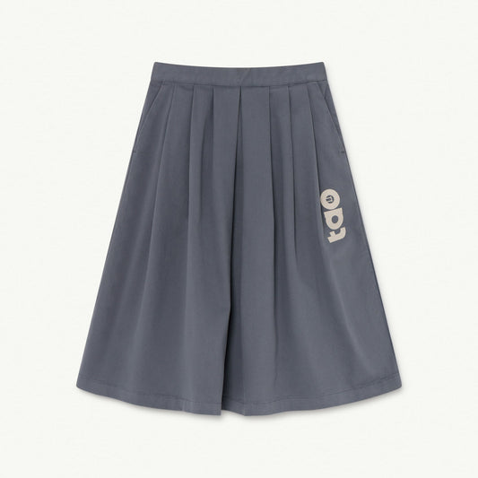 女童灰色Logo棉短裙