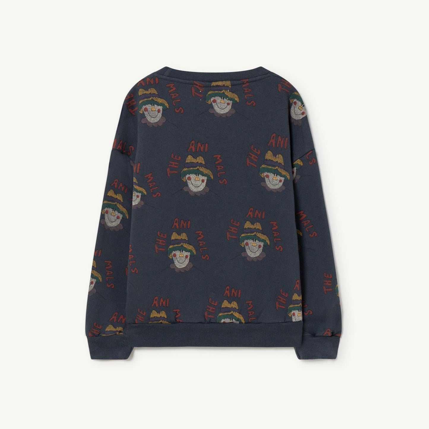 儿童深蓝色印花棉卫衣