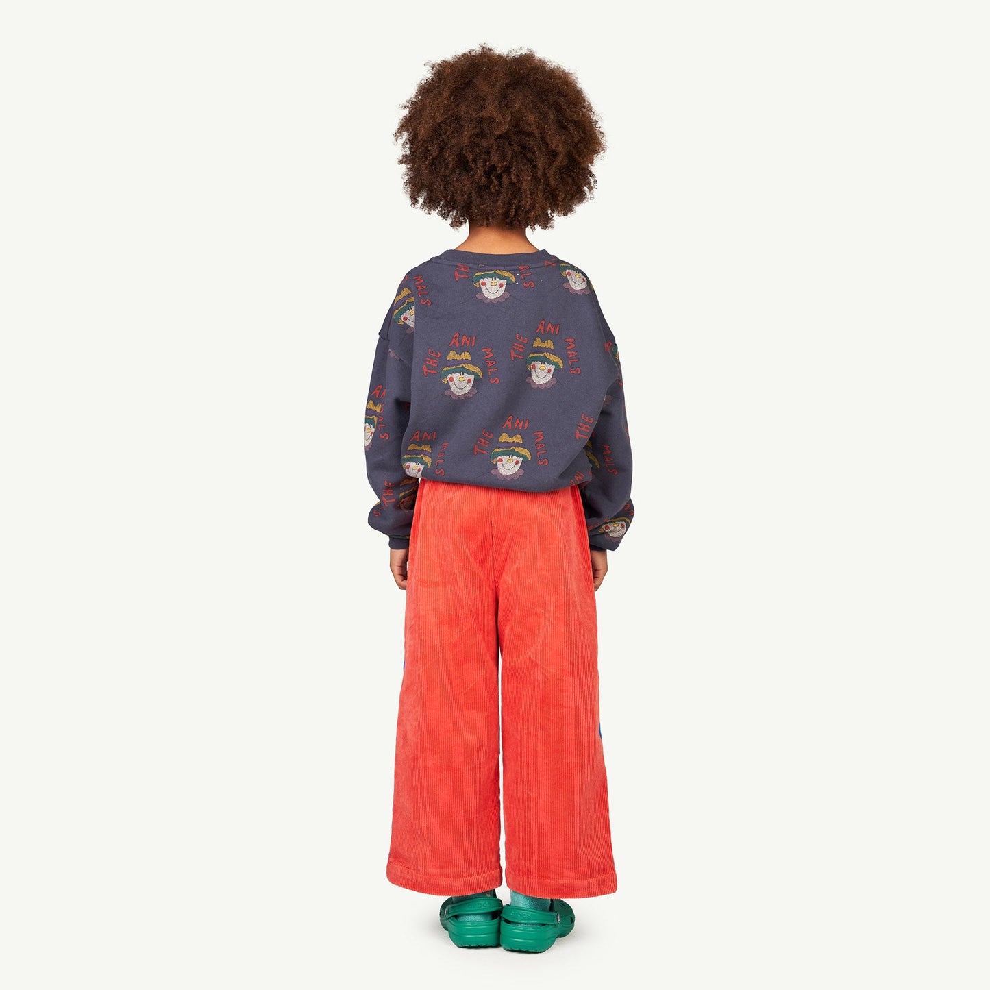 儿童深蓝色印花棉卫衣