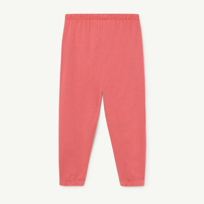 儿童粉色Logo棉长裤