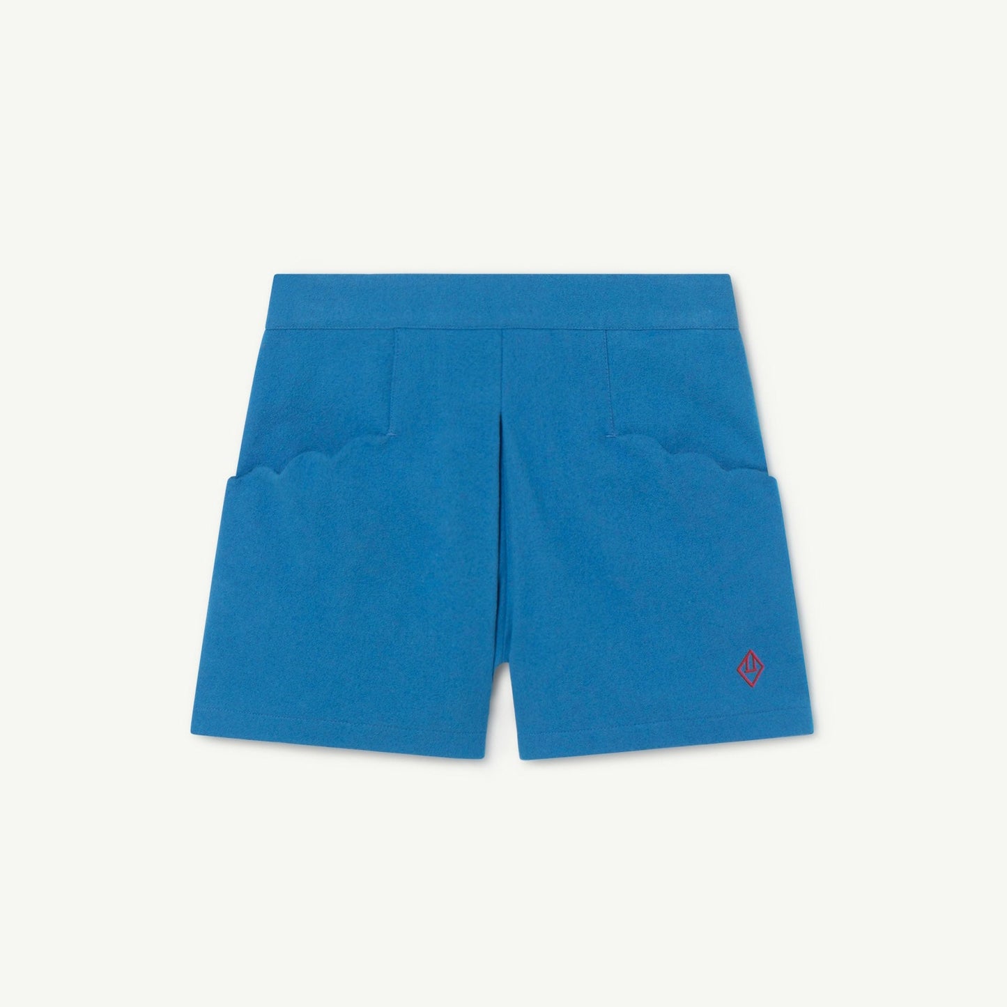 女童蓝色Logo羊毛短裤