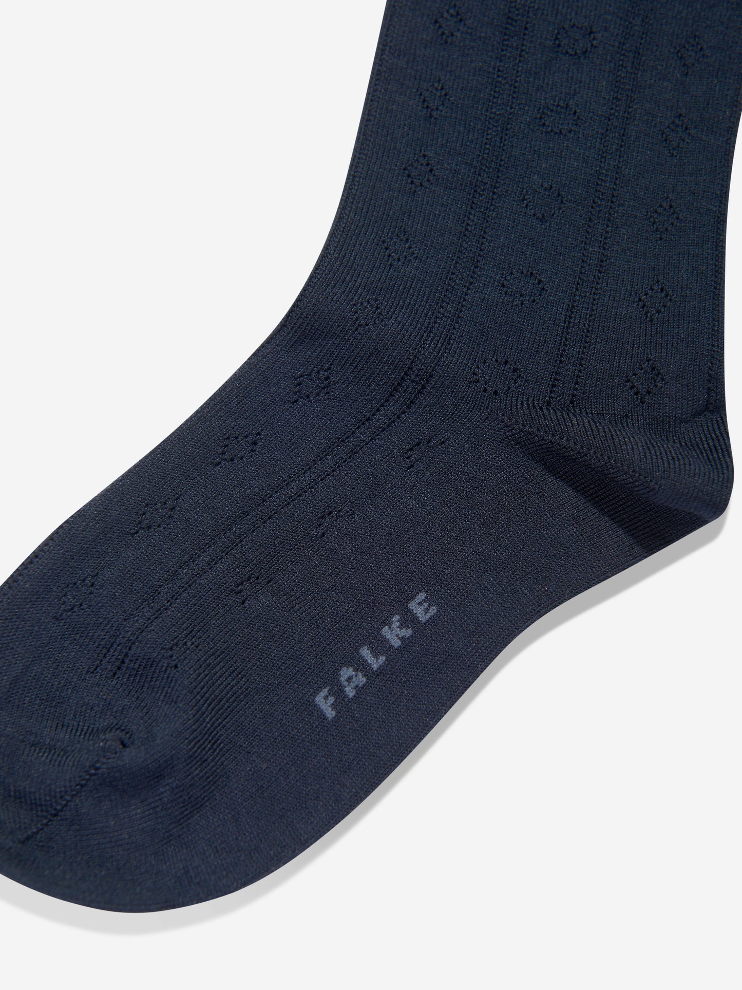 Falke 女童 Ajour 及膝袜（海军蓝）