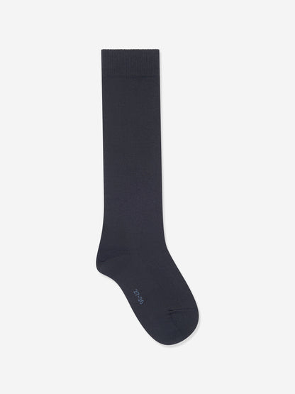 Falke Kids 家庭款及膝袜（海军蓝）