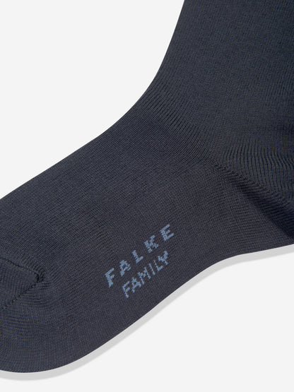 Falke Kids 家庭款及膝袜（海军蓝）