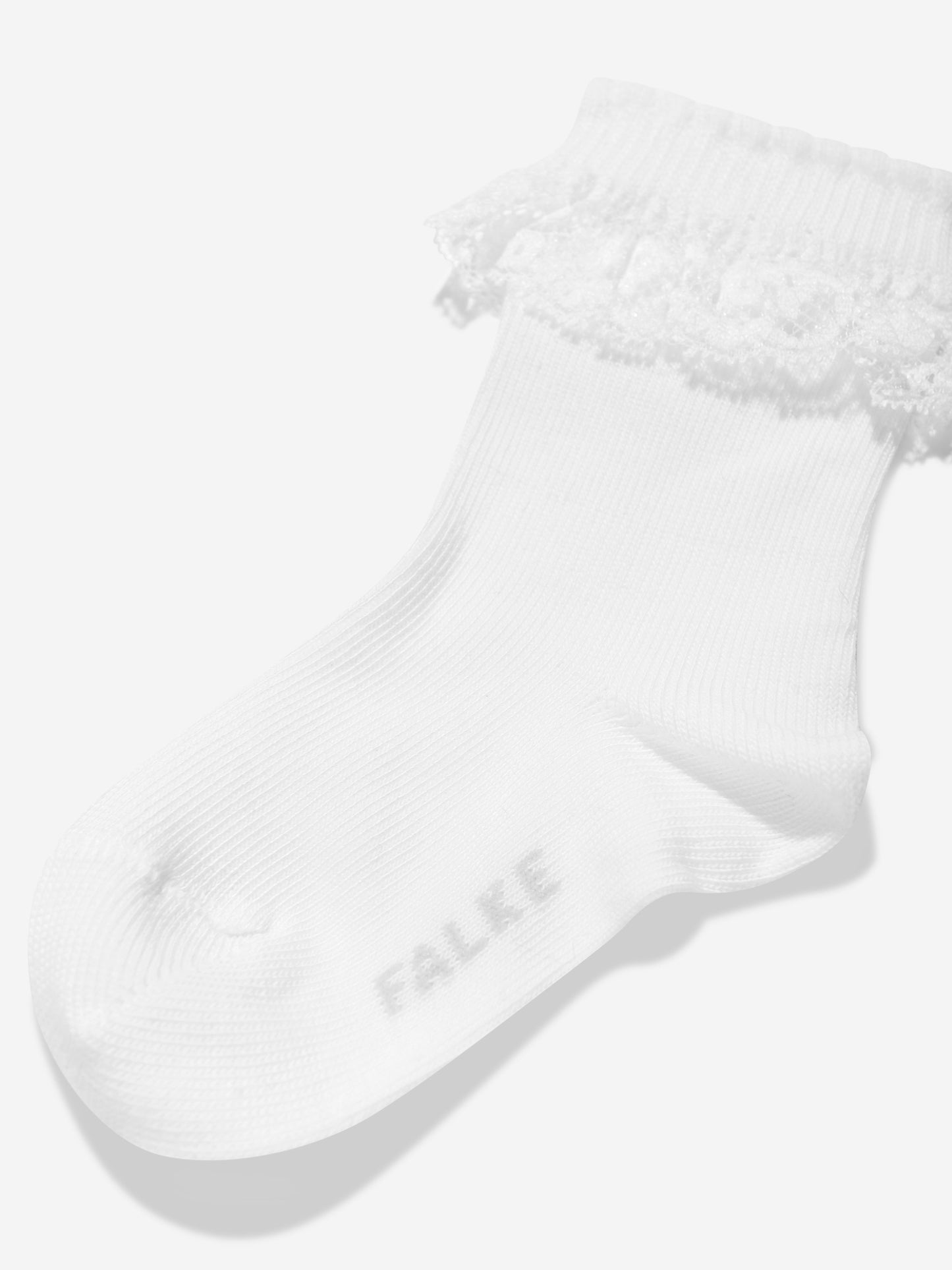 Falke 女婴浪漫蕾丝袜（白色）