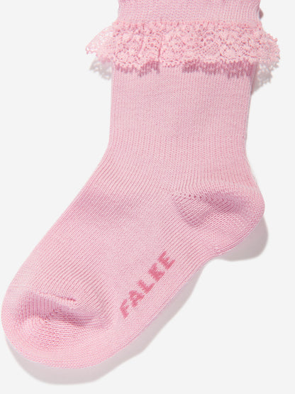 Falke 女婴浪漫蕾丝袜（粉色）