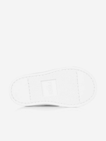 Fendi Fendi Leather FF Logo Strap Trainers