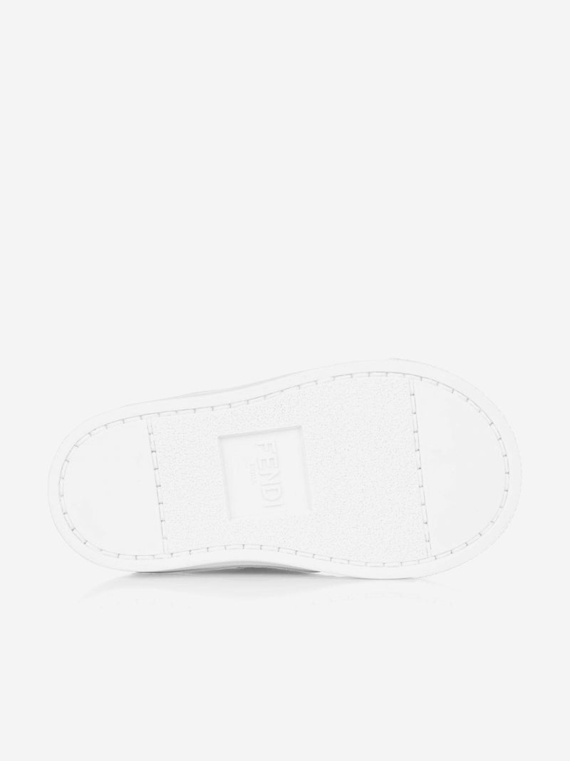 Fendi Fendi Leather FF Logo Strap Trainers