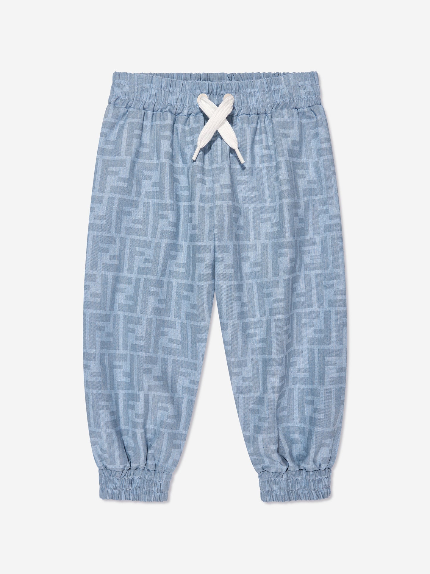 男婴蓝色 Chambray FF Logo 长裤