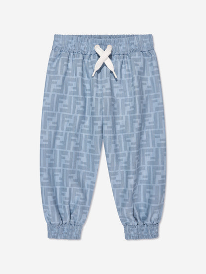 男婴蓝色 Chambray FF Logo 长裤