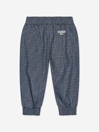 婴儿 Chambray FF Logo 慢跑裤（蓝色）