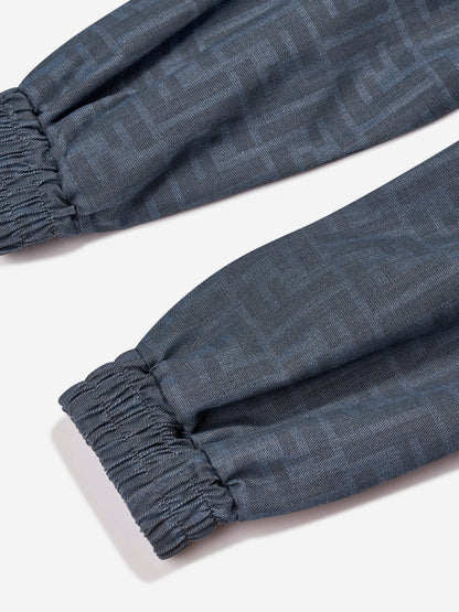婴儿 Chambray FF Logo 慢跑裤（蓝色）