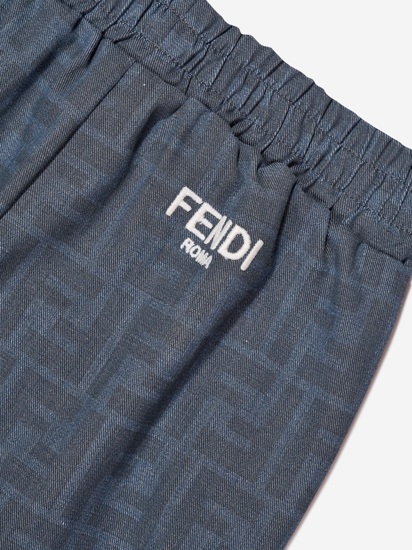 婴儿 Chambray FF Logo 慢跑裤（蓝色）