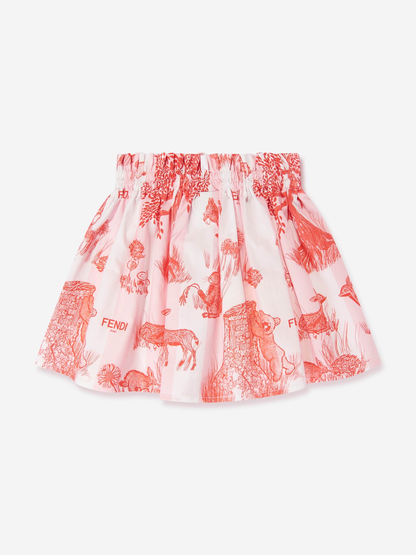 Fendi 女婴北京森林裙（白色）
