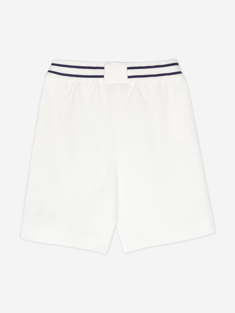 Fendi Baby Boys Logo Shorts in White