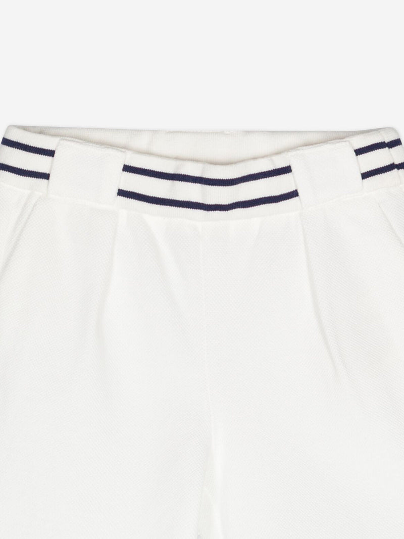 Fendi Baby Boys Logo Shorts in White